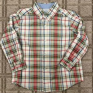 Little English Red and Green Plaid Button Down Shirt